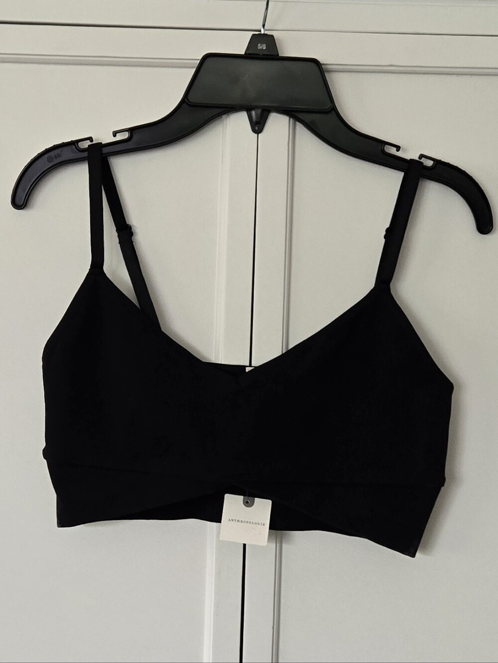Anthropologie Black Stretch Seamless Bralette (s/m)